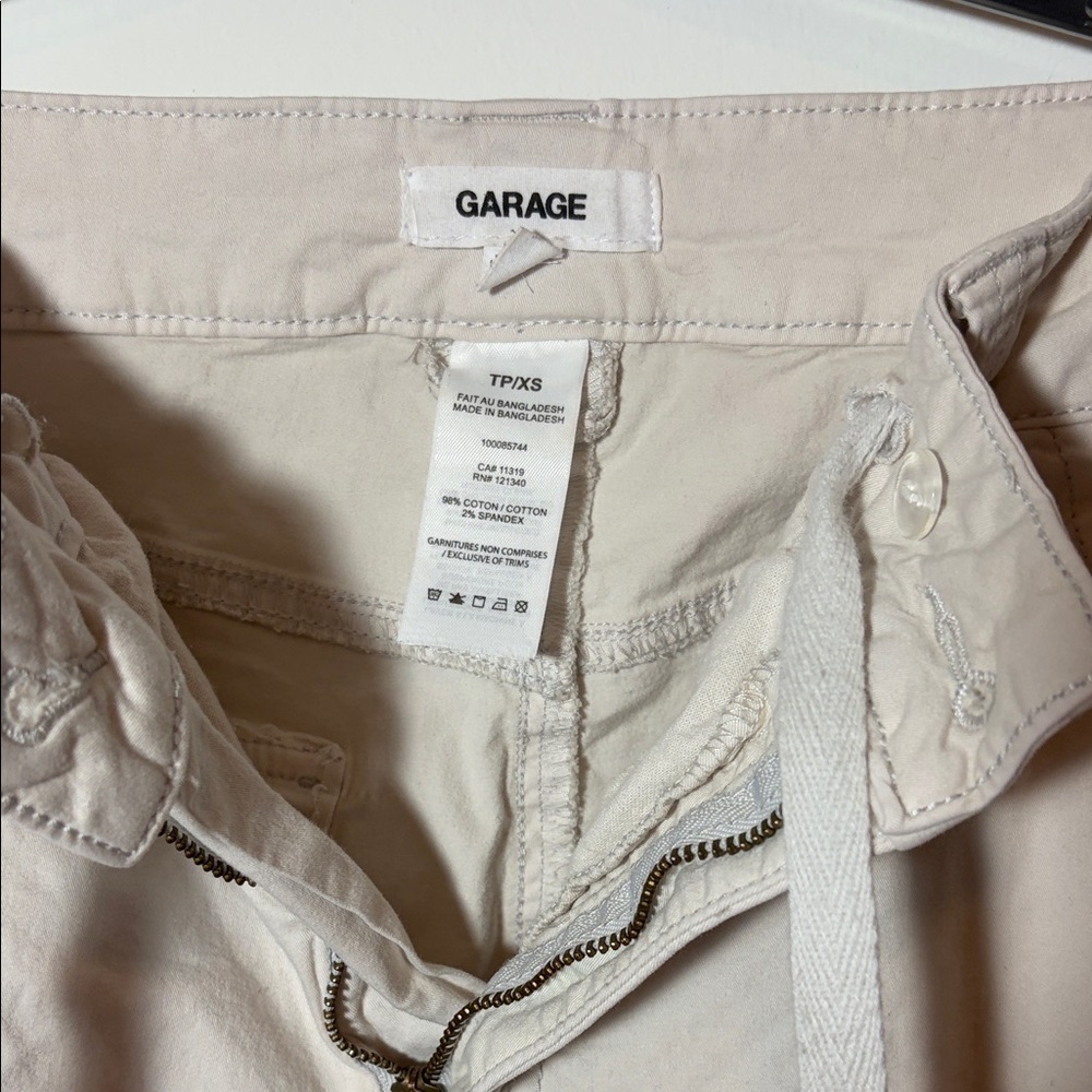 Garage Khaki Cargo Pants- Wide Leg- Y2K - Sz XS - Picture 2 of 7